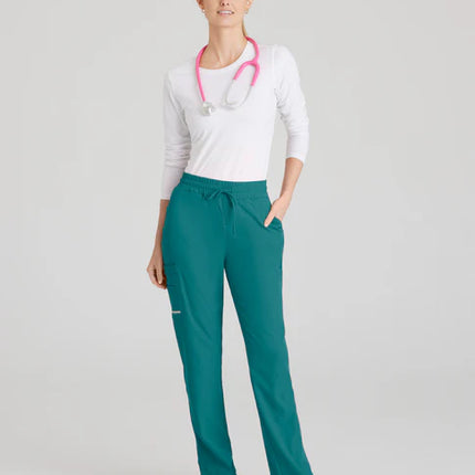 Gamma 6-Pocket Mid-Rise Tapered Leg Scrub Pant