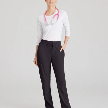 Gamma 6-Pocket Mid-Rise Tapered Leg Scrub Pant