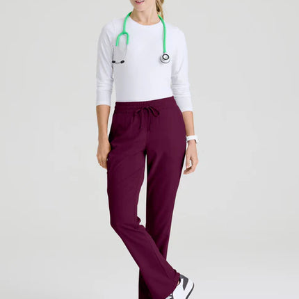 Gamma 6-Pocket Mid-Rise Tapered Leg Scrub Pant