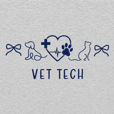 Vet Tech Embroidered Icons Sweatshirt