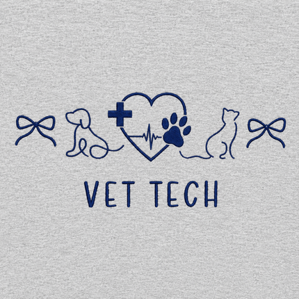 Vet Tech Embroidered Icons Sweatshirt