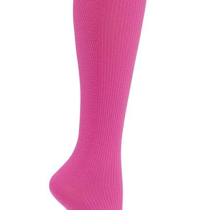 Cherokee Legwear 4 single pair of Support Socks YTSSOCK1 - Glowing Pink
