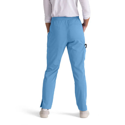 Serena 7-Pocket Mid-Rise Tapered Leg Scrub Pant