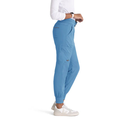 Carly 7-Pocket Mid-Rise Jogger Scrub Pant