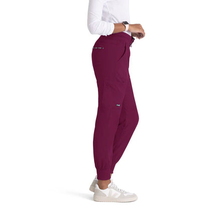 Carly 7-Pocket Mid-Rise Jogger Scrub Pant