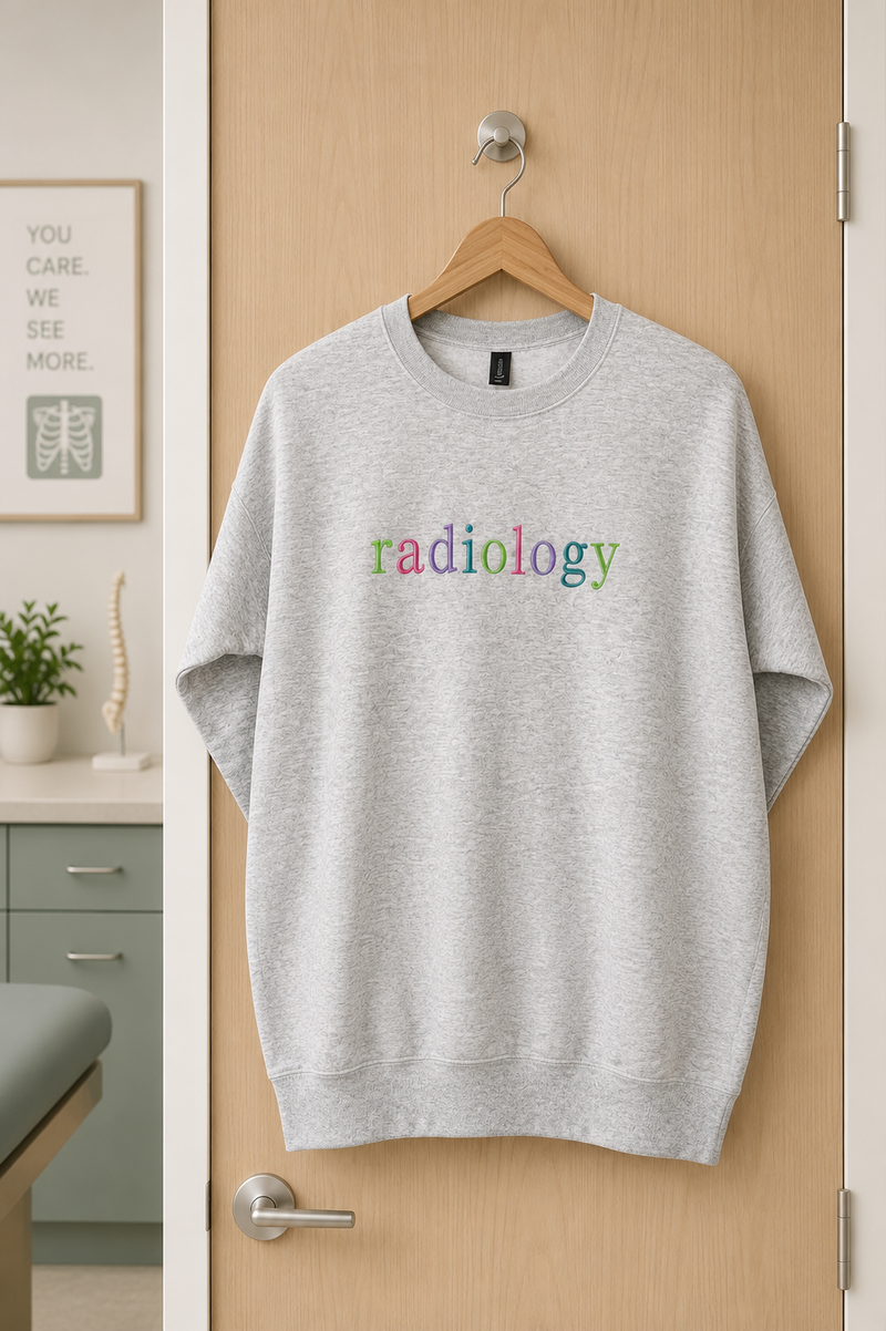 Radiology Multicolor Embroidered Sweatshirt