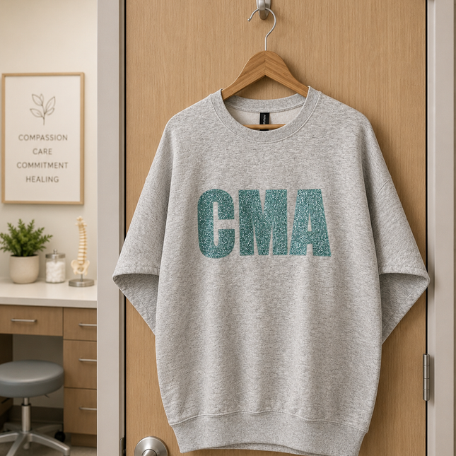 CMA Glittery Embroidered Sweatshirt