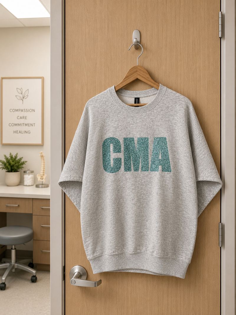 CMA Glittery Embroidered Sweatshirt