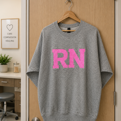 RN Glittery Embroidered Sweatshirt