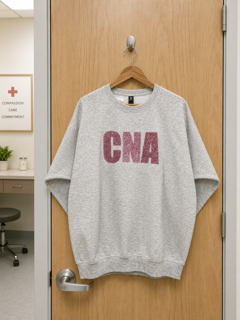CNA Glittery Embroidered Sweatshirt